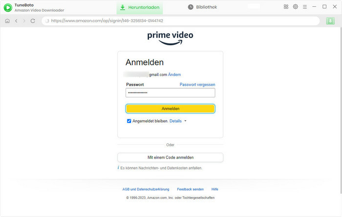 Amazon-Video-Konto anmelden