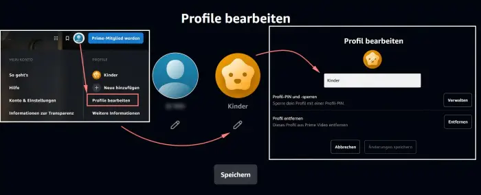 Profile bearbeiten