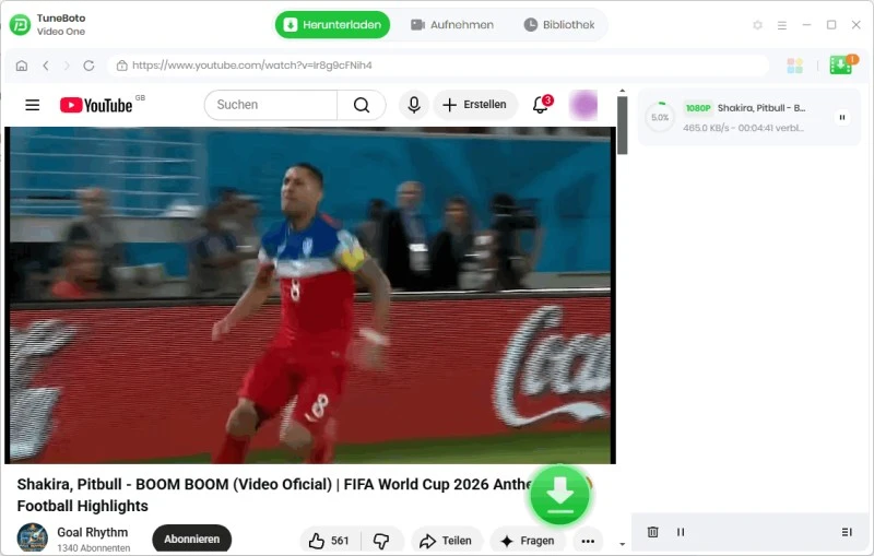 Download-Prozess von Streaming-Videos