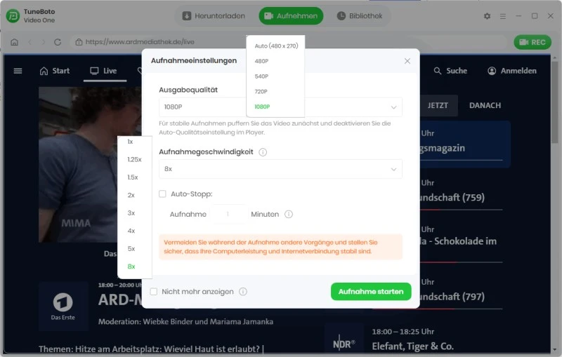 Parameter konfigurieren